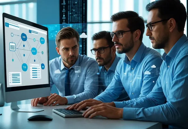 Field service management data migration illustration