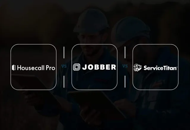 Housecall Pro, Jobber, and ServiceTitan logos