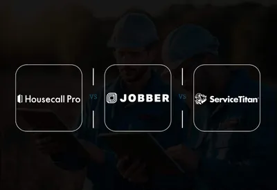 Housecall Pro, Jobber, and ServiceTitan logos