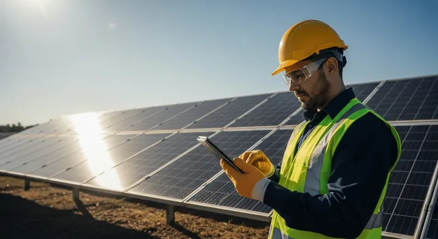 Renewable energy field service software