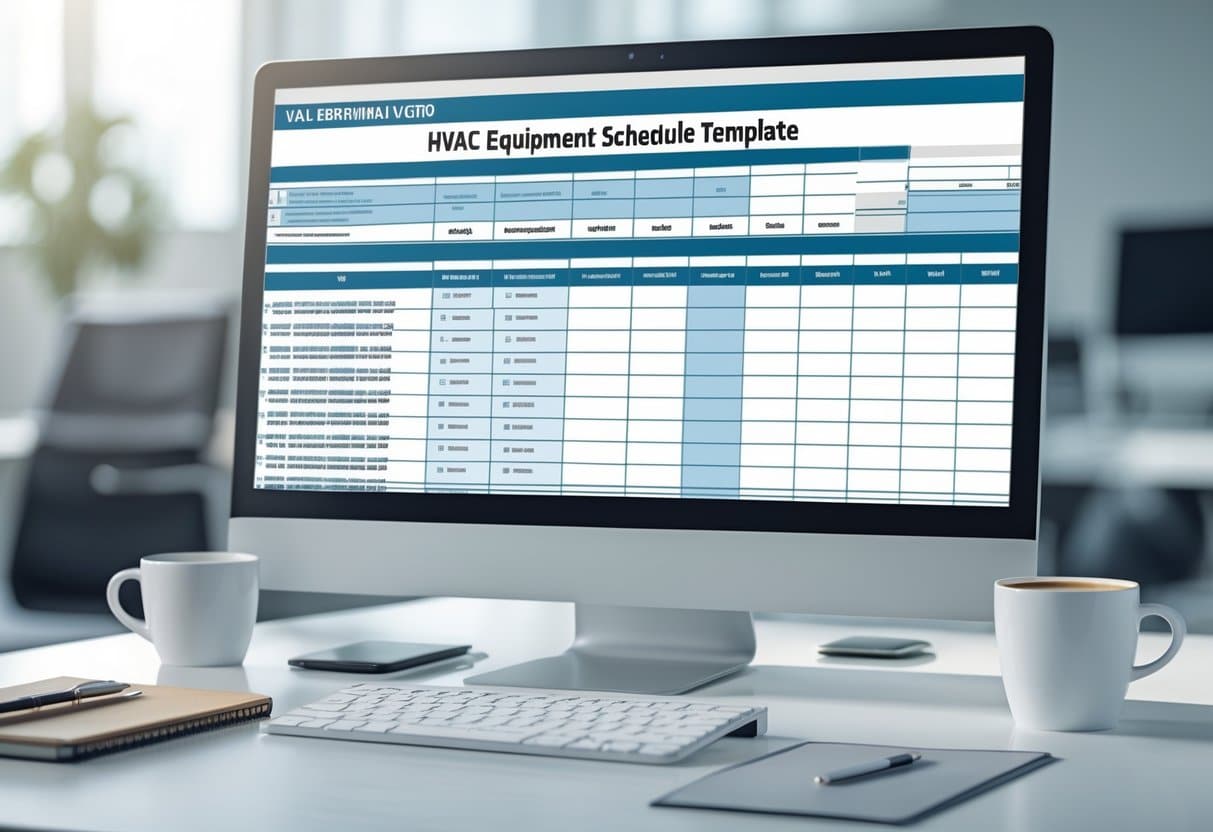 HVAC Equipment Schedule Template